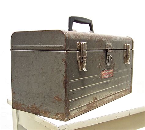 antique valuable metal tool boxes|old metal tool boxes.